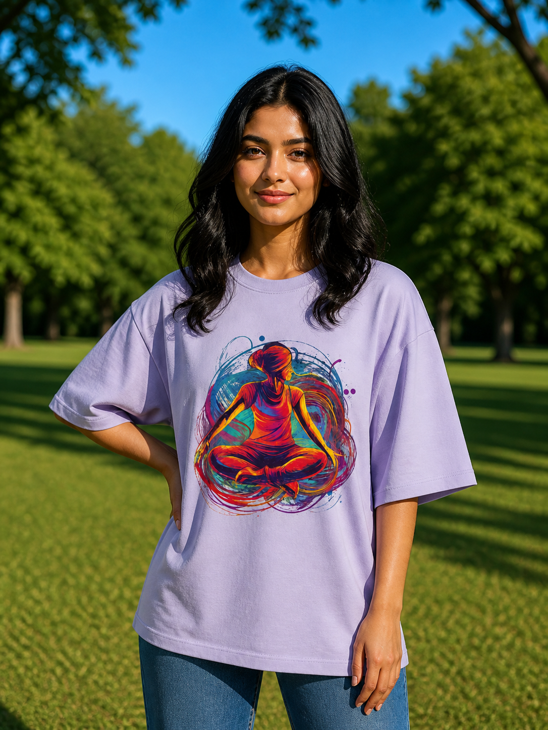 Woman's Yoga Terry Oversized Tee
