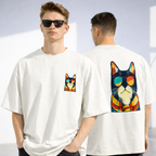 Men's Cat Swag Oversized Tee
