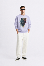 Men's Oversized Sweatshirt (Wolf)