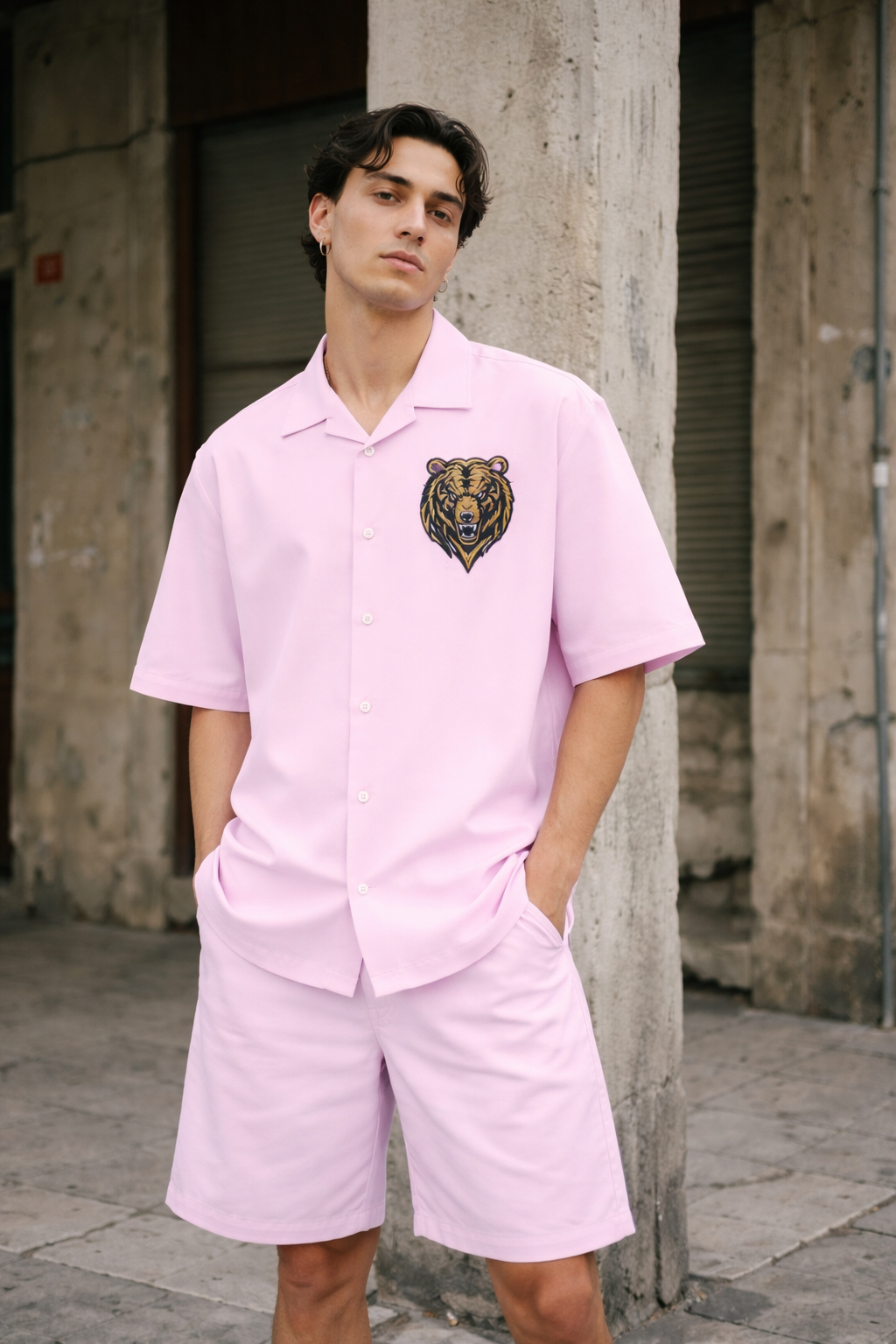 Men's Oversized Shirt (Bear)