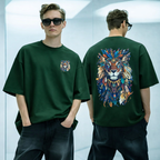 Men's Abstract Lion Oversized Tee