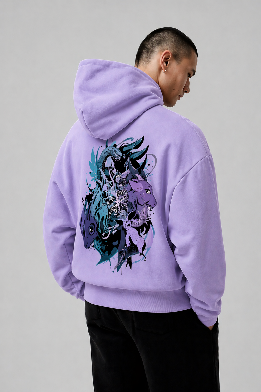 Men's Oversized Hoodie (SpiritBeasts)