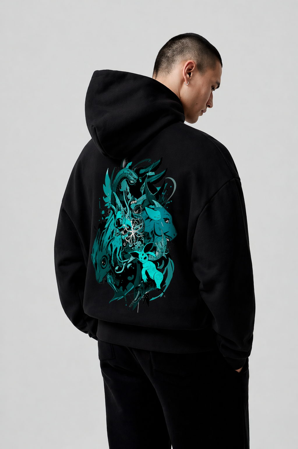 Men's Oversized Hoodie (SpiritBeasts)