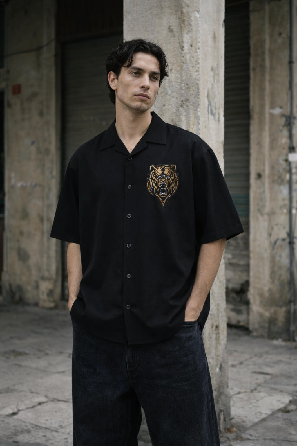 Men's Oversized Shirt (Bear)