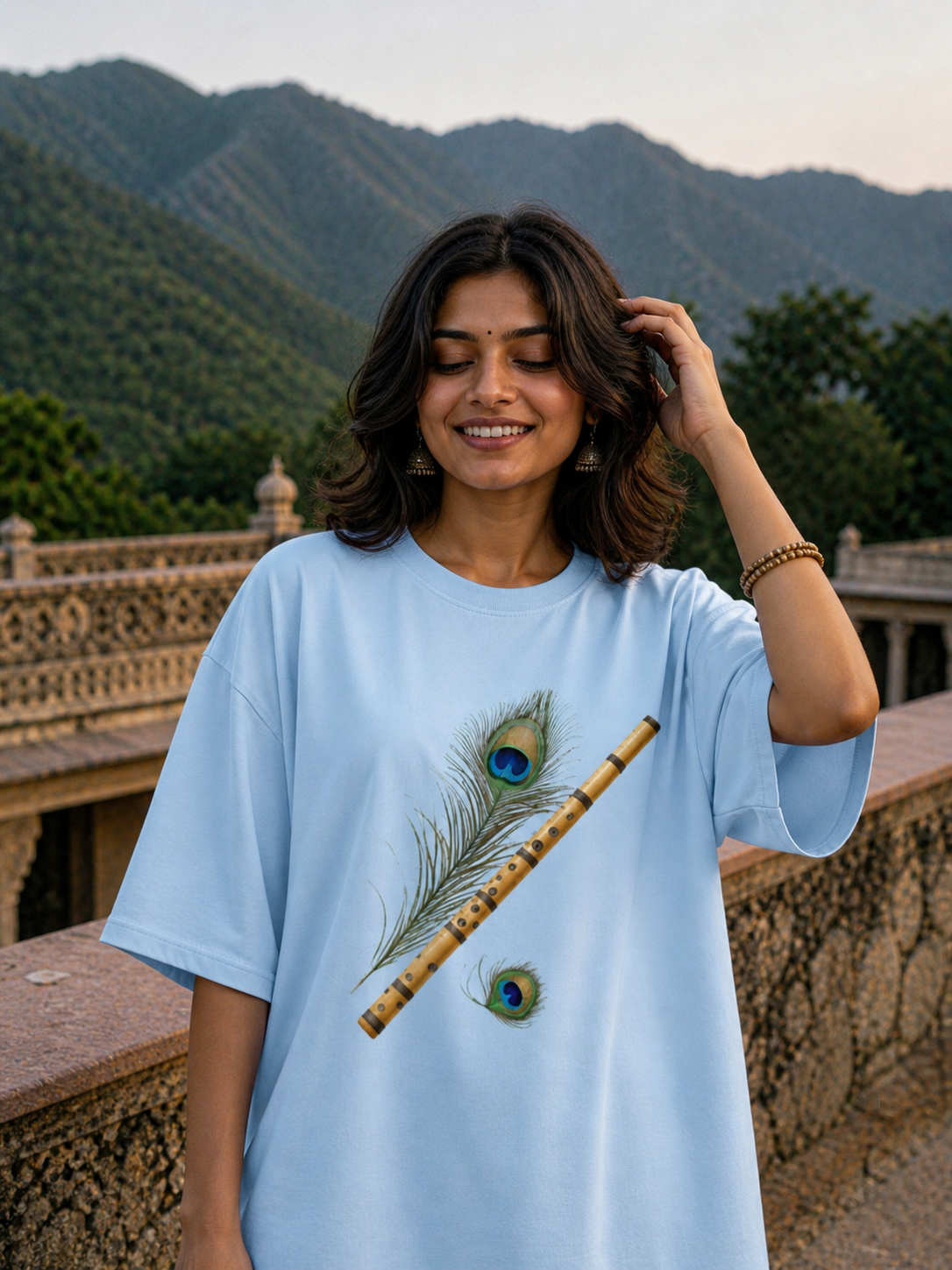Woman's Flute Terry Oversized Tee