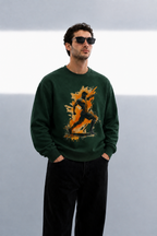 Men's Oversized Sweatshirt (Gym Pose 2)