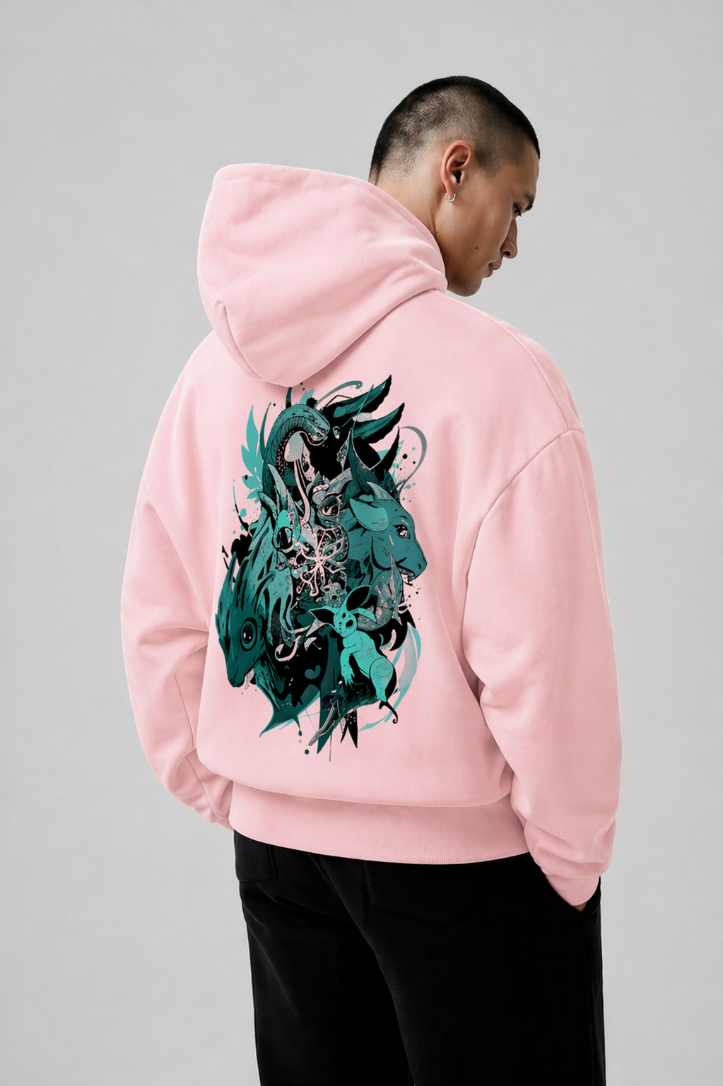 Men's Oversized Hoodie (SpiritBeasts)
