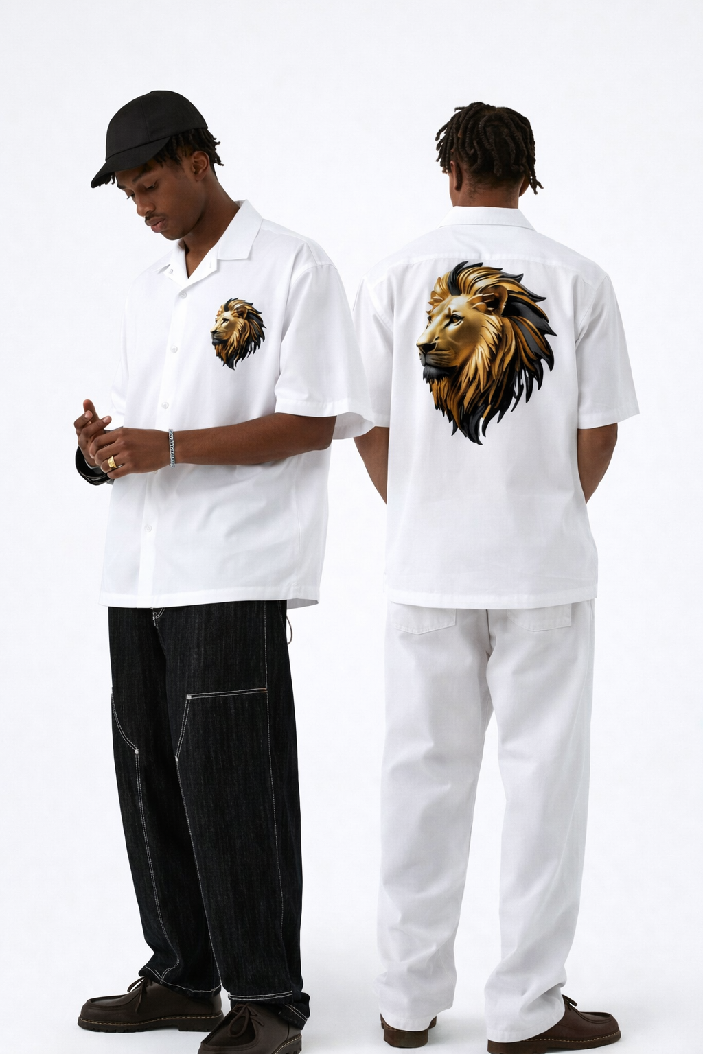 Men's Oversized Shirt (Lion)