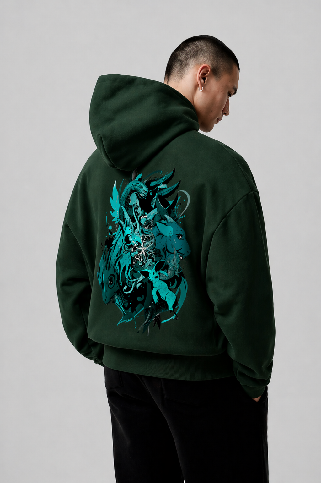 Men's Oversized Hoodie (SpiritBeasts)