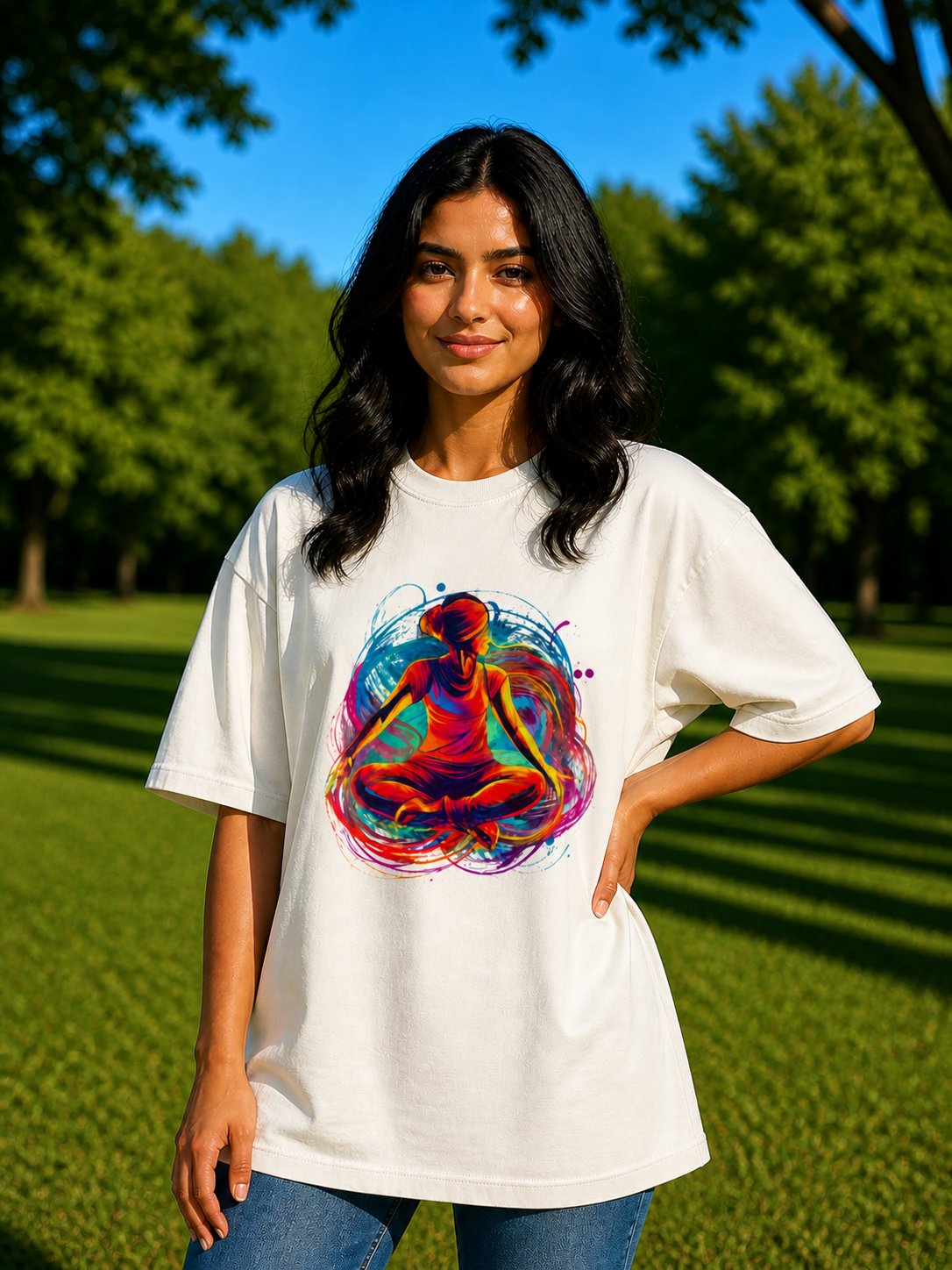 Woman's Yoga Terry Oversized Tee