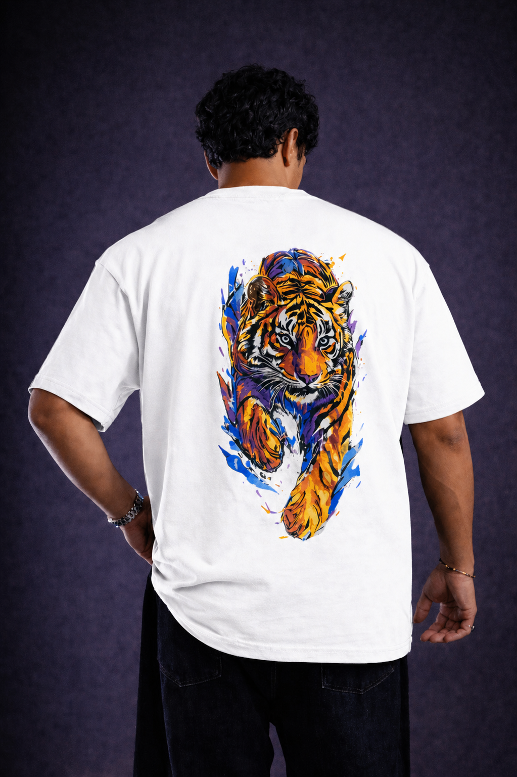 Men's Oversized Classic Tiger T-Shirt