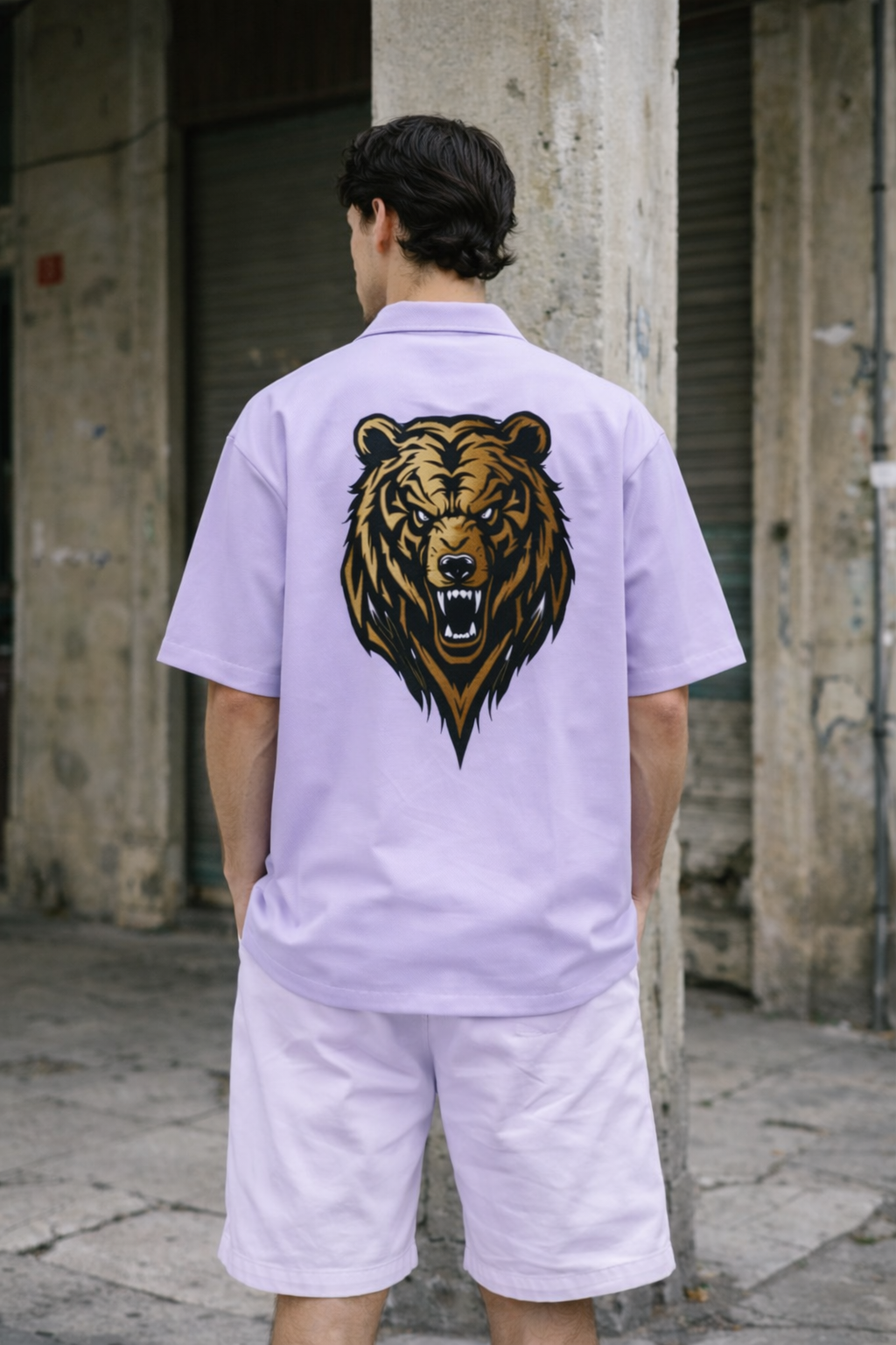 Men's Oversized Shirt (Bear)