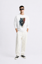 Men's Oversized Sweatshirt (Wolf)