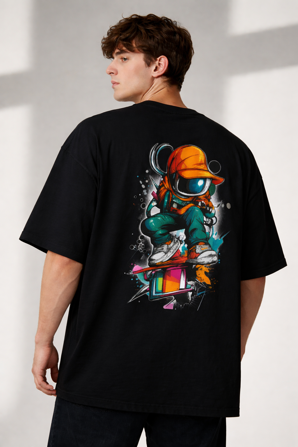 Men's Robotic Man Oversized Tee