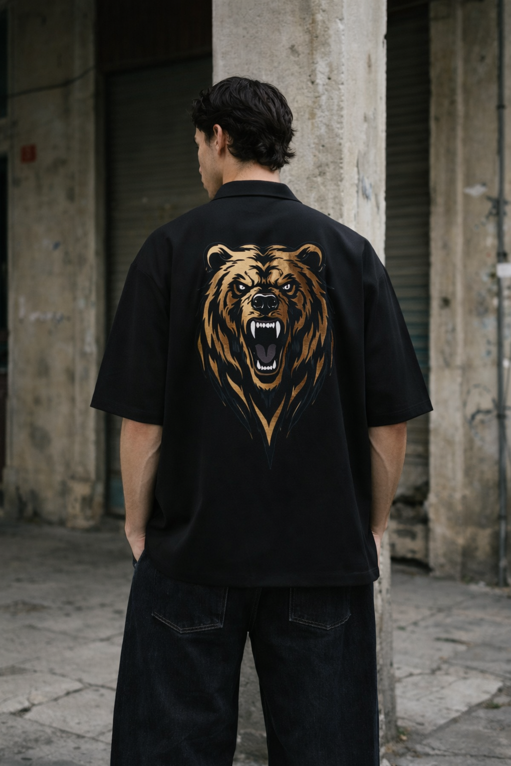 Men's Oversized Shirt (Bear)
