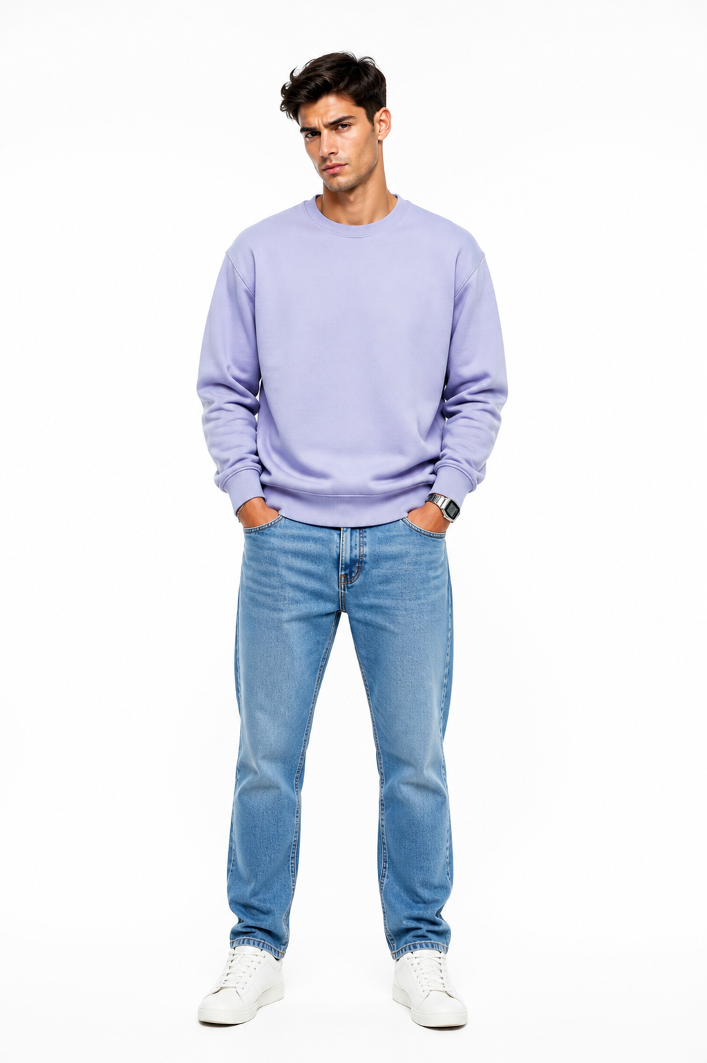 Men's Plain Oversized Sweatshirt