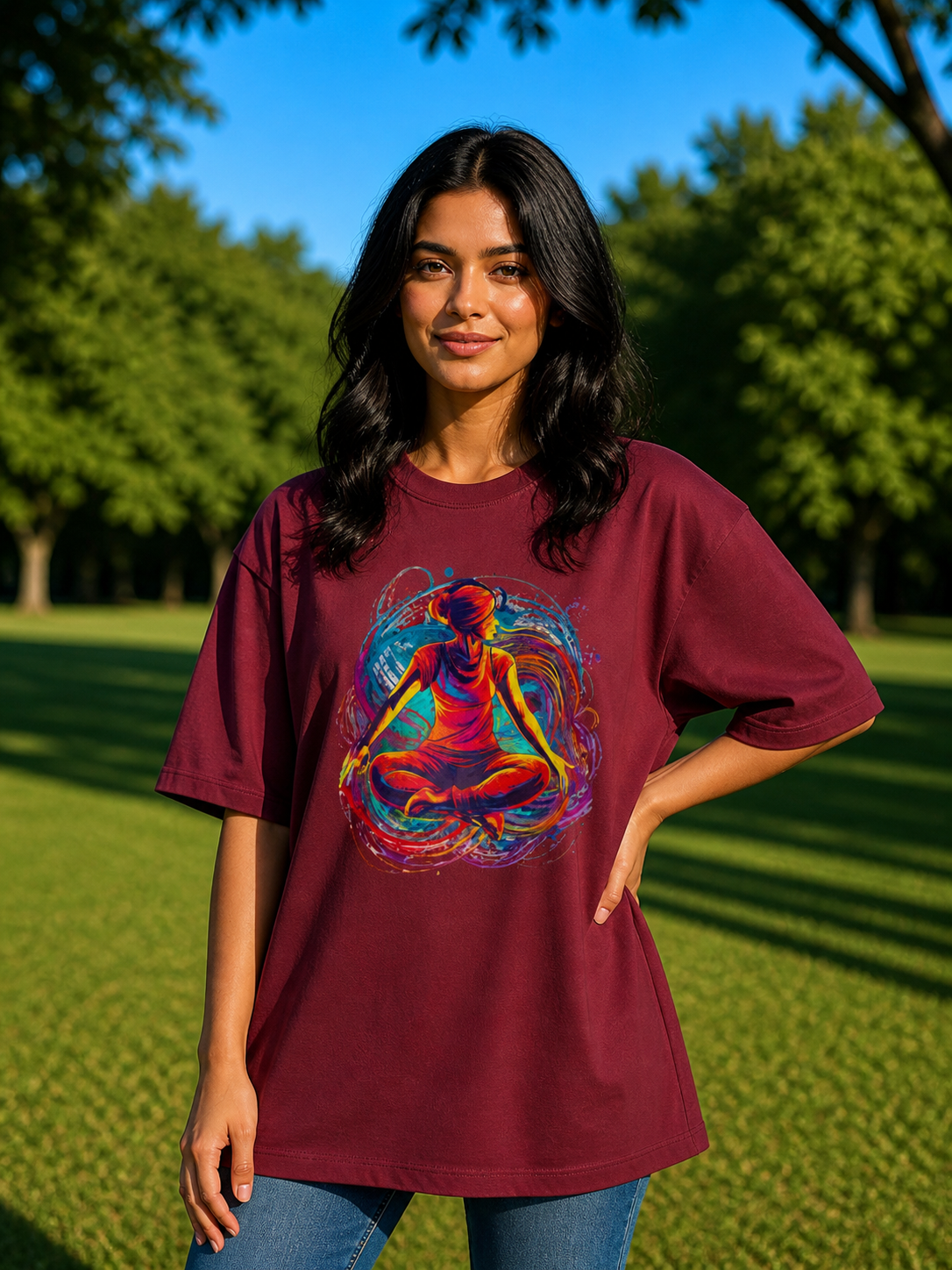 Woman's Yoga Terry Oversized Tee