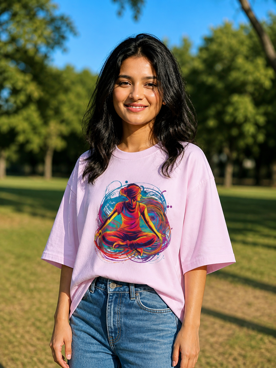 Woman's Yoga Terry Oversized Tee