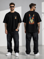 Men's Cat Swag Oversized Tee