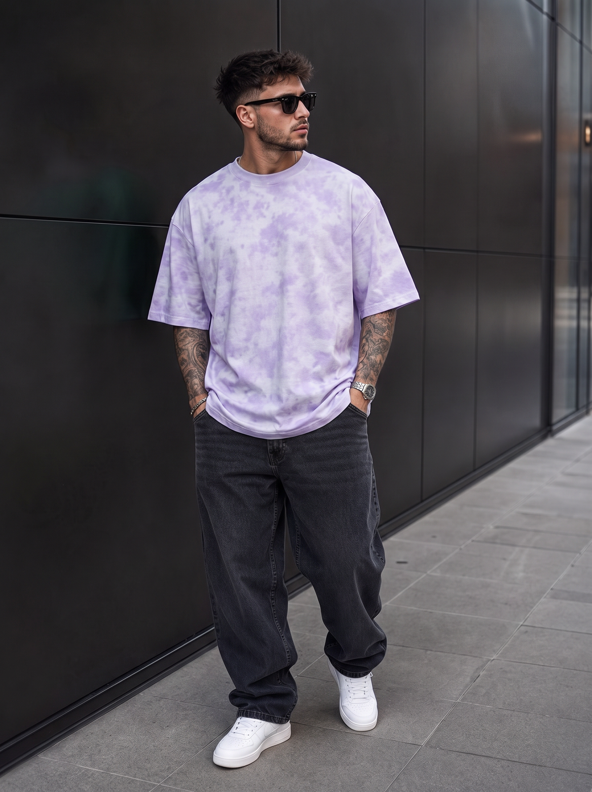 Men's Tie Dye Oversized Tee