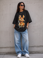 Woman's Rabbit Terry Oversized Tee