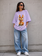 Woman's Rabbit Terry Oversized Tee