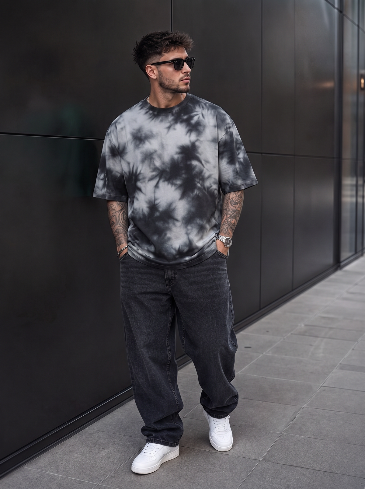 Men's Tie Dye Oversized Tee