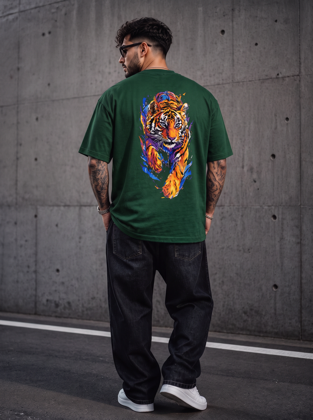 Men's Oversized Classic Tiger T-Shirt