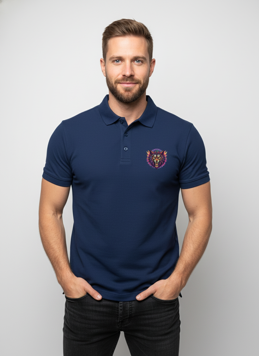 Men's Angry Wolf Polo