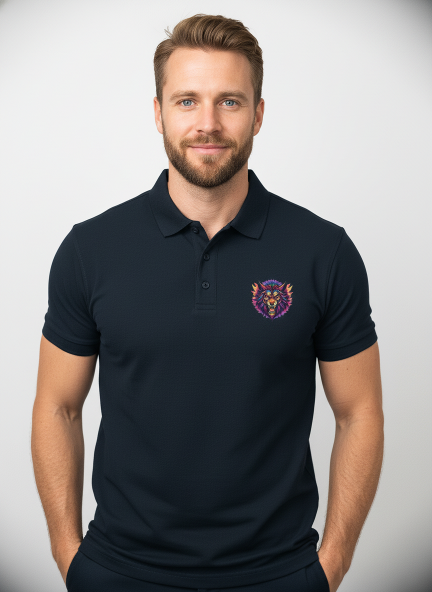 Men's Angry Wolf Polo