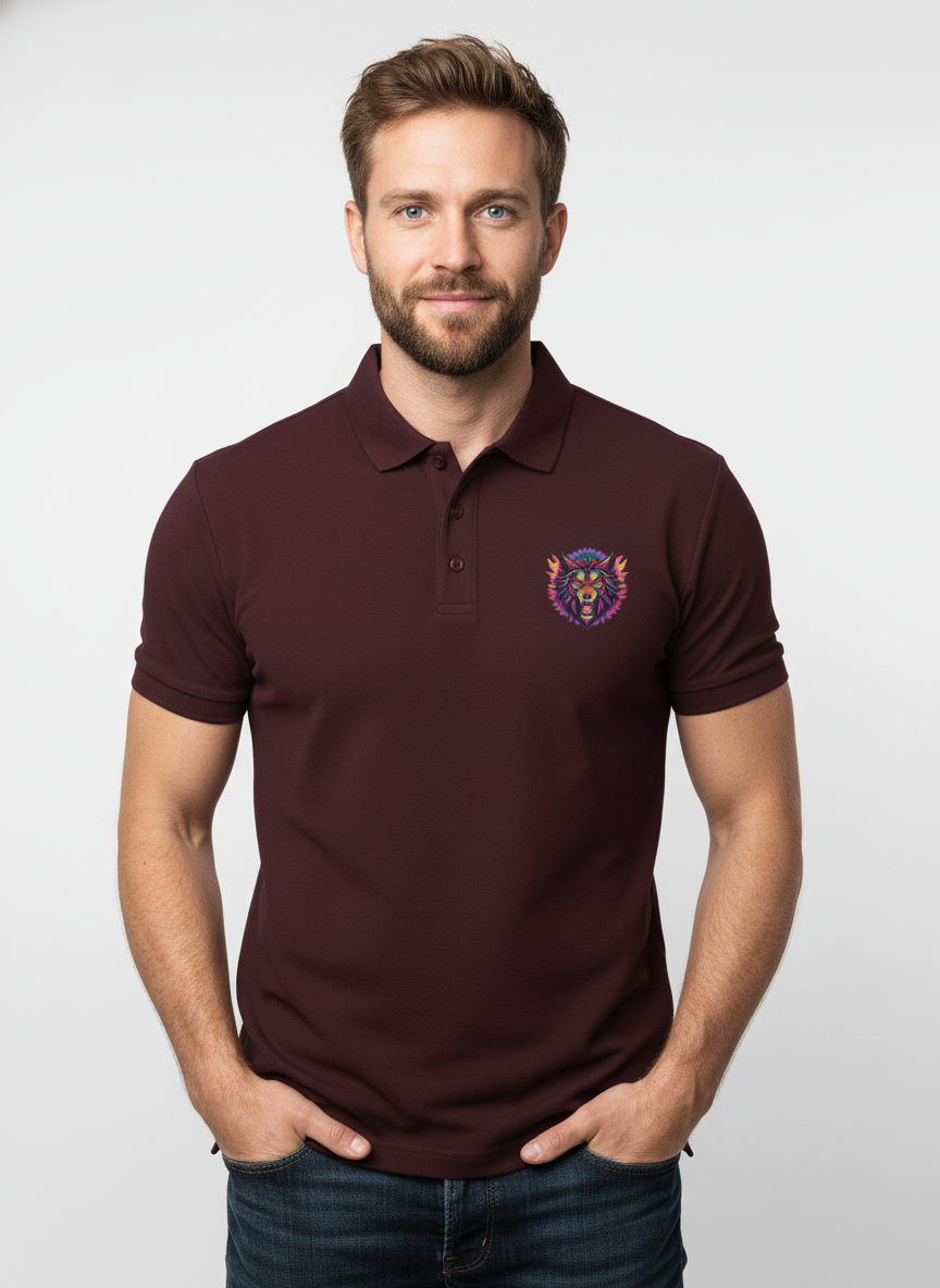 Men's Angry Wolf Polo