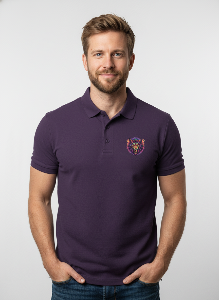 Men's Angry Wolf Polo