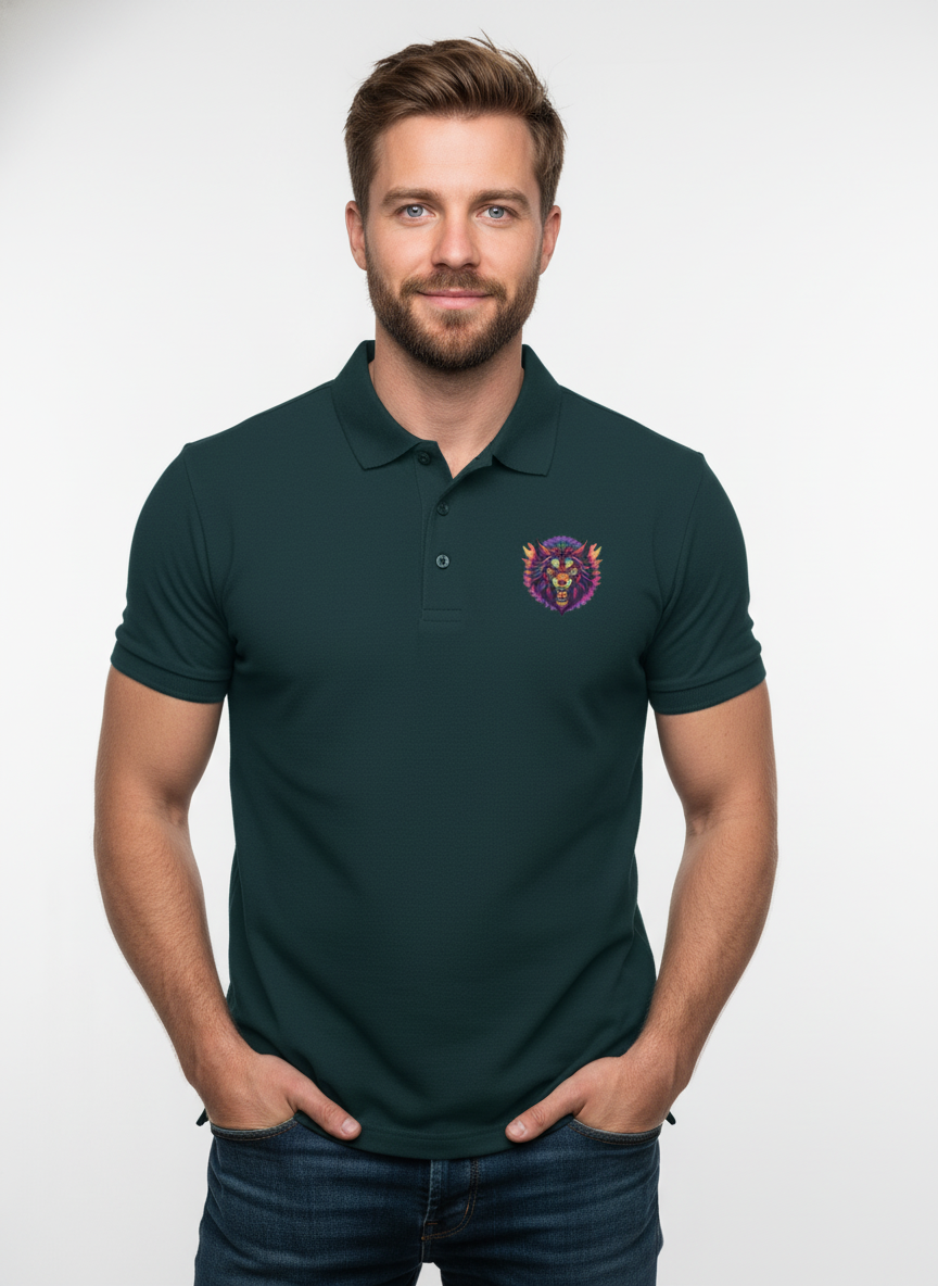 Men's Angry Wolf Polo