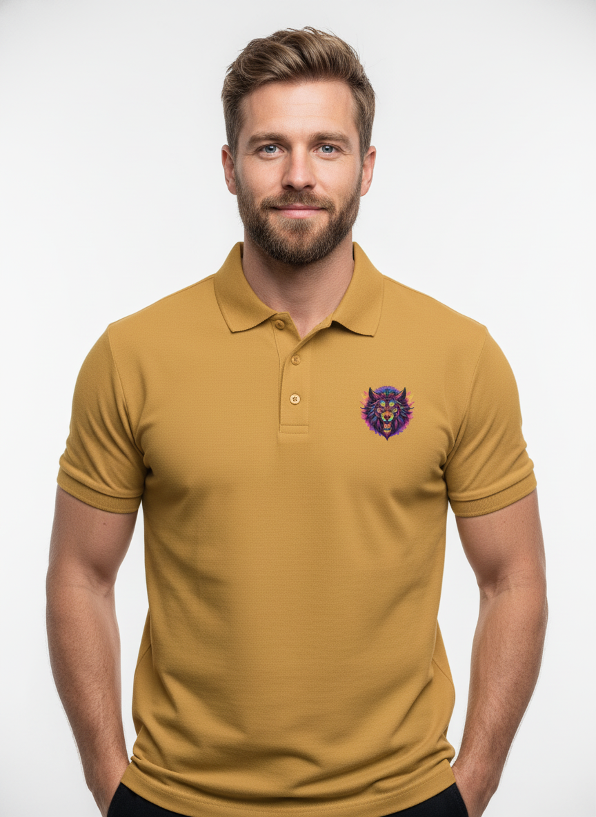 Men's Angry Wolf Polo