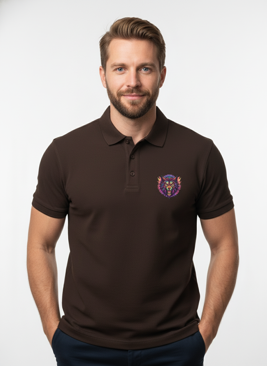 Men's Angry Wolf Polo