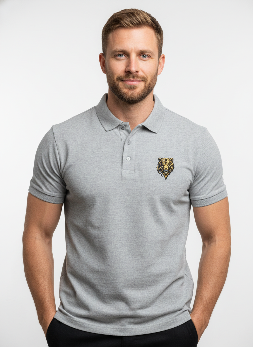 Men's Abstract Tiger Polo