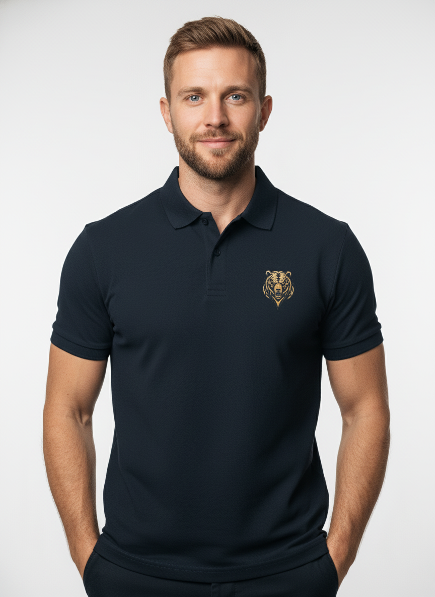 Men's Abstract Tiger Polo