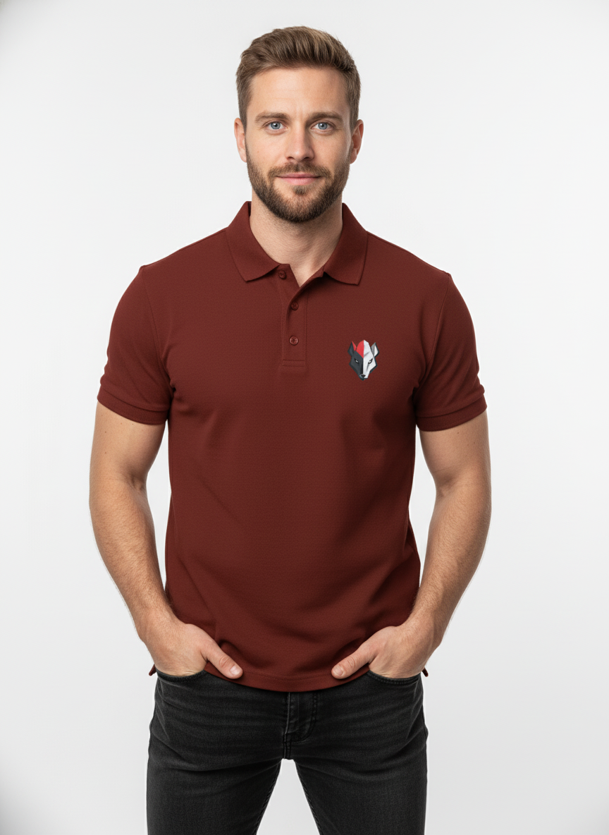 Men's  Abstract Animal Polo