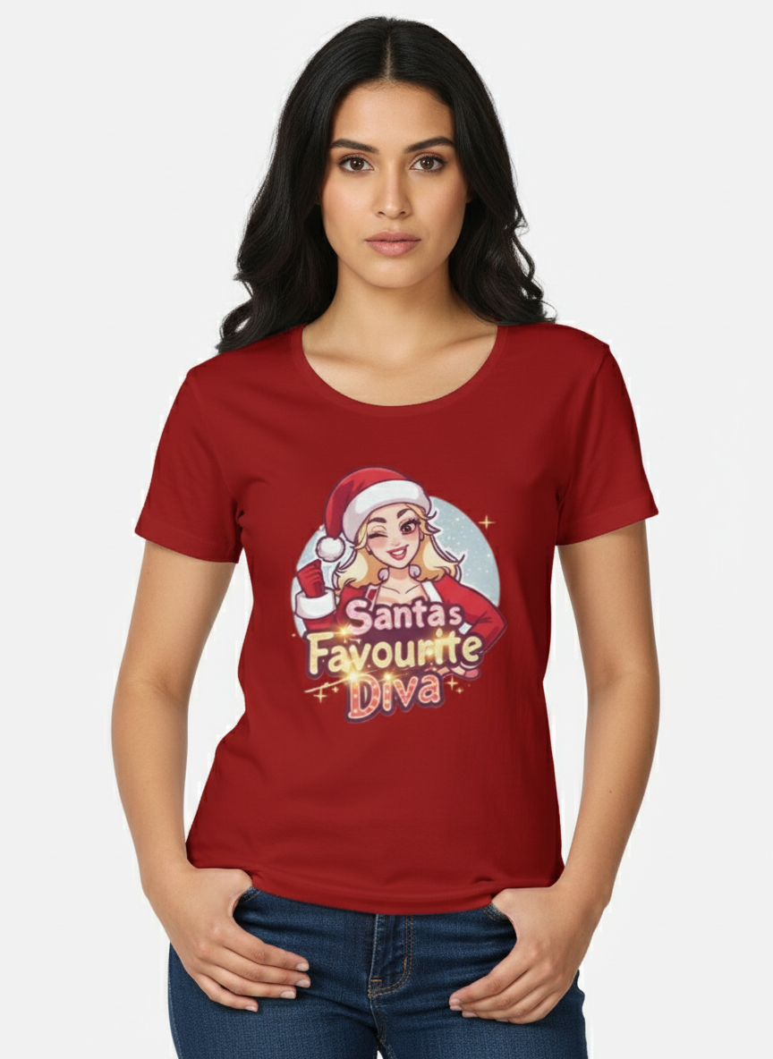 Women's Santa's Diva T-Shirt