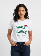 Women's Mama Clause Stretch T-shirt