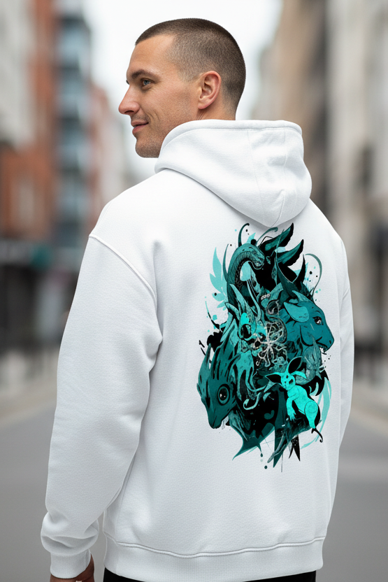 Men's Oversized Hoodie (SpiritBeasts)