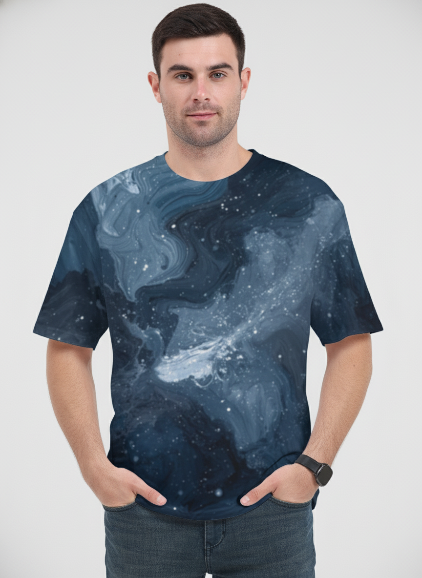 Men's Oversized Tee (Galaxy)