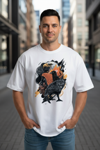 Men's Terry Oversized Tee (Beast Conquest)