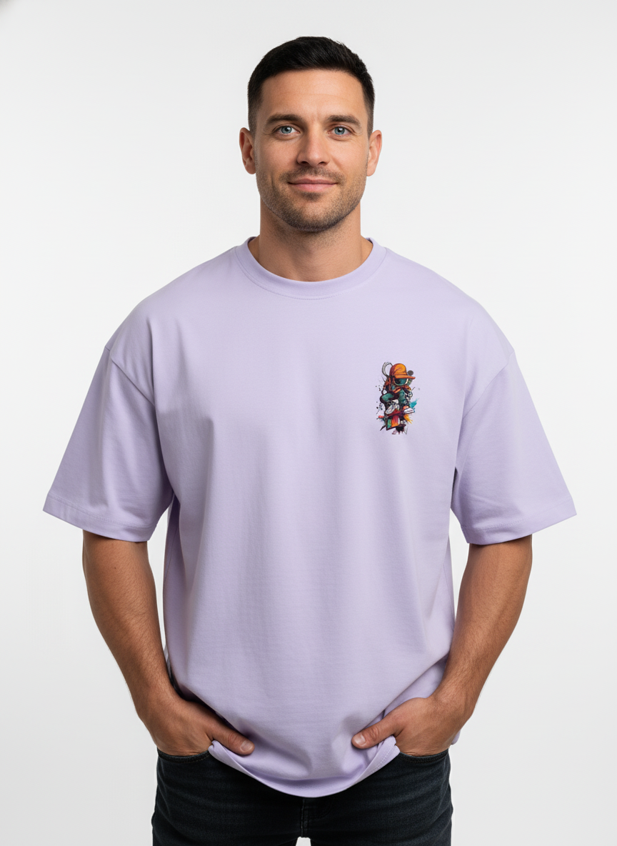 Men's Robotic Man Oversized Tee