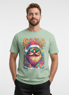 Men's Classic Crew T-Shirt (Bold Santa)